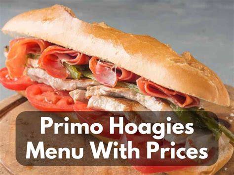 primo hoagie sizes|Primo Hoagies Menu Prices (2024)